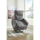  Manufacturer Color_Grey -- Signature Design by Ashley Starganza Power Fabric Recliner IMAGE 10