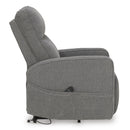  Manufacturer Color_Grey -- Signature Design by Ashley Starganza Power Fabric Recliner IMAGE 5