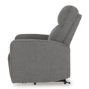 Manufacturer Color_Grey -- Signature Design by Ashley Starganza Power Fabric Recliner IMAGE 6