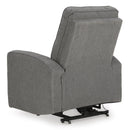  Manufacturer Color_Grey -- Signature Design by Ashley Starganza Power Fabric Recliner IMAGE 7