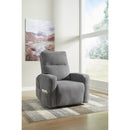  Manufacturer Color_Grey -- Signature Design by Ashley Starganza Power Fabric Recliner IMAGE 8