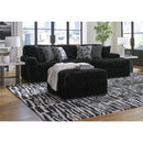  Manufacturer Color_Onyx  -- Signature Design by Ashley Midnight Madness Fabric Ottoman IMAGE 10
