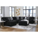  Manufacturer Color_Onyx  -- Signature Design by Ashley Midnight Madness Fabric Ottoman IMAGE 11