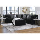 Manufacturer Color_Onyx  -- Signature Design by Ashley Midnight Madness Fabric Ottoman IMAGE 5