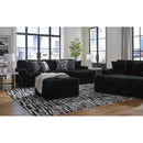  Manufacturer Color_Onyx  -- Signature Design by Ashley Midnight Madness Fabric Ottoman IMAGE 9