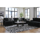  Manufacturer Color_Onyx  -- Signature Design by Ashley Midnight Madness Fabric Chaise IMAGE 9