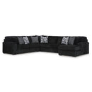  Manufacturer Color_Onyx  -- Signature Design by Ashley Midnight Madness Fabric 4 pc Sectional IMAGE 1