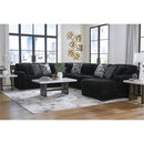  Manufacturer Color_Onyx  -- Signature Design by Ashley Midnight Madness Fabric 4 pc Sectional IMAGE 4