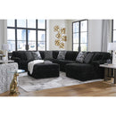  Manufacturer Color_Onyx  -- Signature Design by Ashley Midnight Madness Fabric 4 pc Sectional IMAGE 8