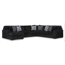  Manufacturer Color_Onyx  -- Signature Design by Ashley Midnight Madness Fabric 4 pc Sectional IMAGE 1