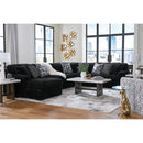  Manufacturer Color_Onyx  -- Signature Design by Ashley Midnight Madness Fabric 4 pc Sectional IMAGE 5