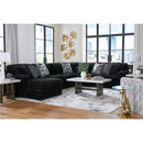  Manufacturer Color_Onyx  -- Signature Design by Ashley Midnight Madness Fabric 4 pc Sectional IMAGE 6