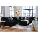  Manufacturer Color_Onyx  -- Signature Design by Ashley Midnight Madness Fabric 4 pc Sectional IMAGE 8
