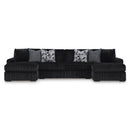  Manufacturer Color_Onyx  -- Signature Design by Ashley Midnight Madness Fabric 3 pc Sectional IMAGE 1