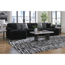  Manufacturer Color_Onyx  -- Signature Design by Ashley Midnight Madness Fabric 3 pc Sectional IMAGE 4