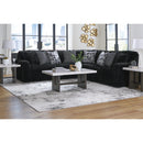  Manufacturer Color_Onyx  -- Signature Design by Ashley Midnight Madness Fabric 3 pc Sectional IMAGE 4