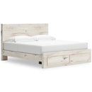  Size_King  -- Signature Design by Ashley Lawroy Panel Bed with Storage IMAGE 1
