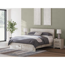  Size_King  -- Signature Design by Ashley Lawroy Panel Bed with Storage IMAGE 8
