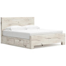  Size_King  -- Signature Design by Ashley Lawroy Panel Bed with Storage IMAGE 1