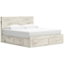  Size_King  -- Signature Design by Ashley Lawroy Panel Bed with Storage IMAGE 1