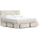  Size_King  -- Signature Design by Ashley Lawroy Panel Bed with Storage IMAGE 2