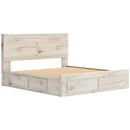  Size_King  -- Signature Design by Ashley Lawroy Panel Bed with Storage IMAGE 7