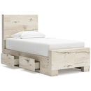 Size_Twin  -- Lawroy B2310B23 Twin Panel Bed with Storage IMAGE 2