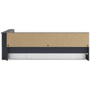  Size_Full  -- Simmenfort EB1528B4 Full Bookcase Storage Bed IMAGE 4