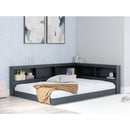  Size_Full  -- Simmenfort EB1528B4 Full Bookcase Storage Bed IMAGE 7
