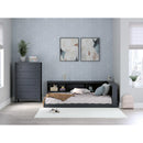  Size_Full  -- Simmenfort EB1528B4 Full Bookcase Storage Bed IMAGE 9