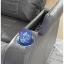  Manufacturer Color_Slate  -- Signature Design by Ashley Schooner Rocks Power Leather Look Recliner IMAGE 8