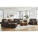  Manufacturer Color_Dark Brown  -- Signature Design by Ashley Santorine Stationary Leather Match Chair IMAGE 11