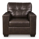  Manufacturer Color_Dark Brown  -- Signature Design by Ashley Santorine Stationary Leather Match Chair IMAGE 2