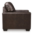  Manufacturer Color_Dark Brown  -- Signature Design by Ashley Santorine Stationary Leather Match Chair IMAGE 3