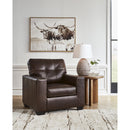  Manufacturer Color_Dark Brown  -- Signature Design by Ashley Santorine Stationary Leather Match Chair IMAGE 5