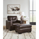  Manufacturer Color_Dark Brown  -- Signature Design by Ashley Santorine Stationary Leather Match Chair IMAGE 6