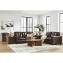  Manufacturer Color_Dark Brown  -- Signature Design by Ashley Santorine Stationary Leather Match Sofa IMAGE 14