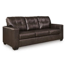  Manufacturer Color_Dark Brown  -- Signature Design by Ashley Santorine Stationary Leather Match Sofa IMAGE 1