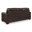  Manufacturer Color_Dark Brown  -- Signature Design by Ashley Santorine Stationary Leather Match Sofa IMAGE 4
