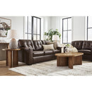  Manufacturer Color_Dark Brown  -- Signature Design by Ashley Santorine Stationary Leather Match Sofa IMAGE 8