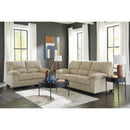  Manufacturer Color_Sand -- Signature Design by Ashley SimpleJoy Stationary Fabric Sofa IMAGE 11