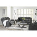  Manufacturer Color_Graphite  -- Signature Design by Ashley Frohn Rocker Fabric Recliner IMAGE 10
