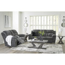  Manufacturer Color_Graphite  -- Signature Design by Ashley Frohn Reclining Fabric Loveseat with Console IMAGE 12