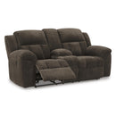 Manufacturer Color_Chocolate  -- Frohn 3740794 Double Reclining Loveseat with Console IMAGE 2
