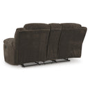  Manufacturer Color_Chocolate  -- Frohn 3740794 Double Reclining Loveseat with Console IMAGE 5