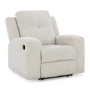  Manufacturer Color_Stone  -- Signature Design by Ashley Danum Fabric Recliner with Wall Recline IMAGE 1
