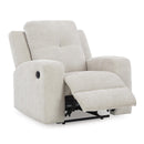  Manufacturer Color_Stone  -- Signature Design by Ashley Danum Fabric Recliner with Wall Recline IMAGE 2