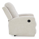  Manufacturer Color_Stone  -- Signature Design by Ashley Danum Fabric Recliner with Wall Recline IMAGE 4