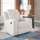  Manufacturer Color_Stone  -- Signature Design by Ashley Danum Fabric Recliner with Wall Recline IMAGE 7