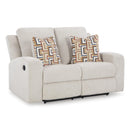  Manufacturer Color_Stone  -- Signature Design by Ashley Danum Stationary Fabric Loveseat IMAGE 1